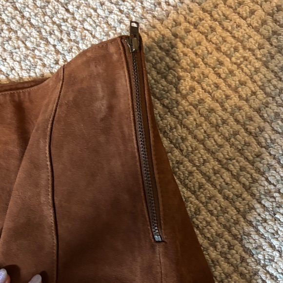 Mango real suede mini skirt - Picture 3 of 4